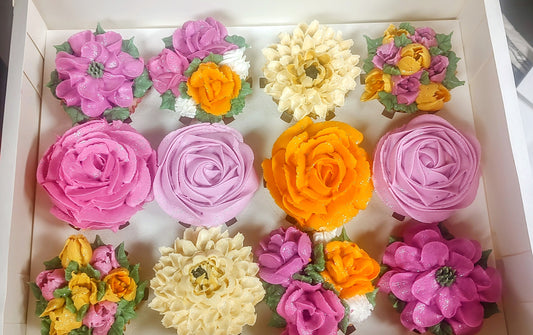 Cupcakes 1 dozen Floral